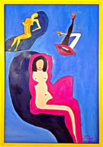 SOGNI DISORDINATI  Olio su tela 60x40  Ombre femminili che vivono nei sogni. 28/10/2012